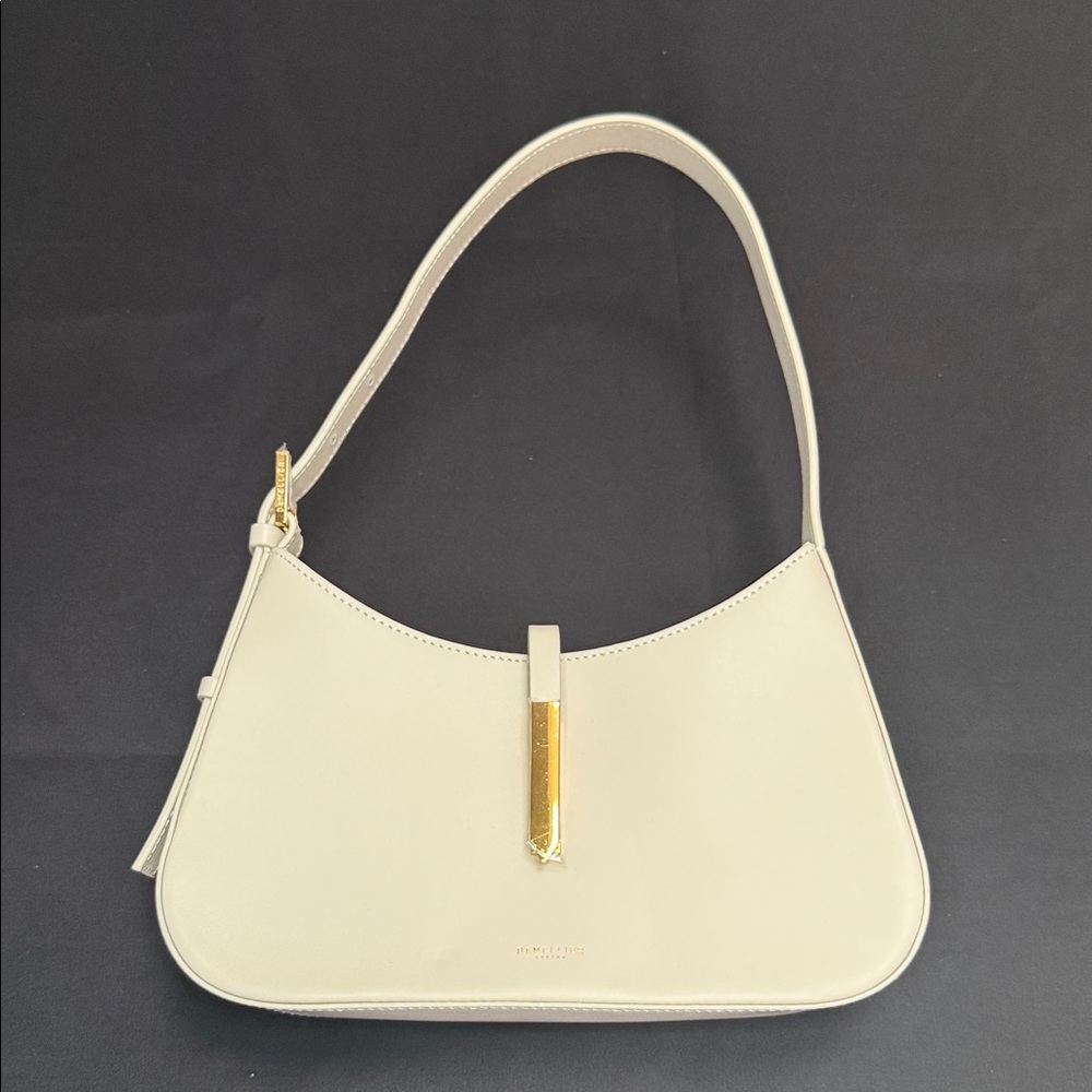 DeMellier Off-White Tokyo Small Shoulder Bag with Gold Hardware